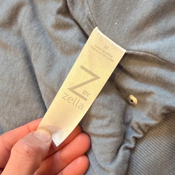 Z by Zella Cozy Blue Sherpa Hoodie  Jacket Medium C12-002 - Picture 6 of 7